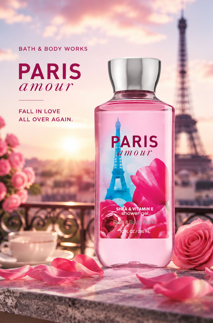 شاور ژل بس اند بادی ورکز Paris Amour